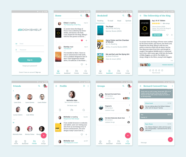 Bookshelf Android App