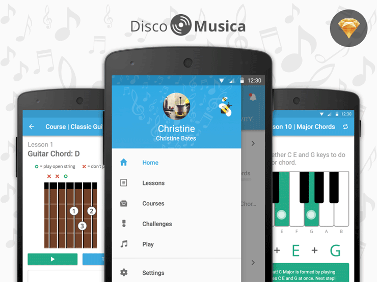 Disco Musica Ui Kit