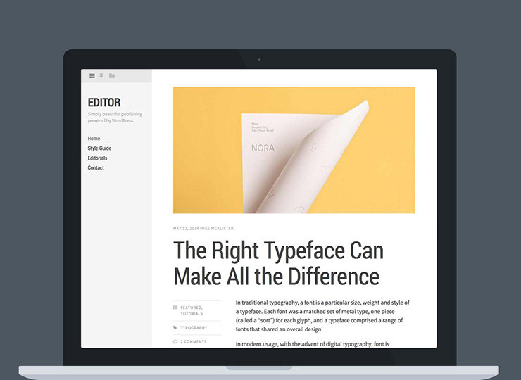 Editor WordPress Theme