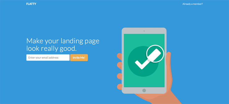 Flatty Free Bootstrap 3 Landing Pag