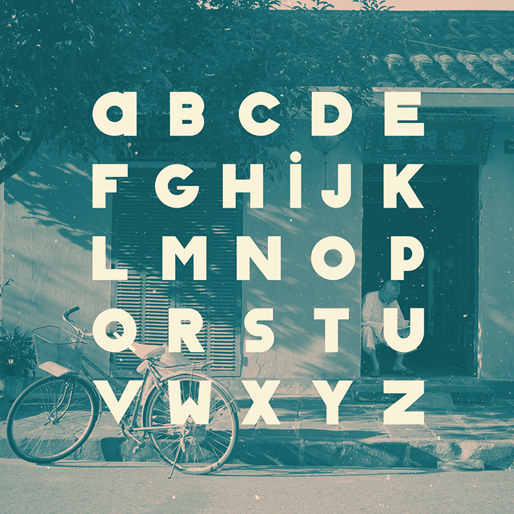 Saigon Classique Free Geometric Thick Font Preview