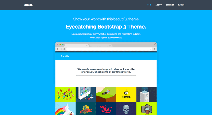 Solid Bootstrap 3 Theme