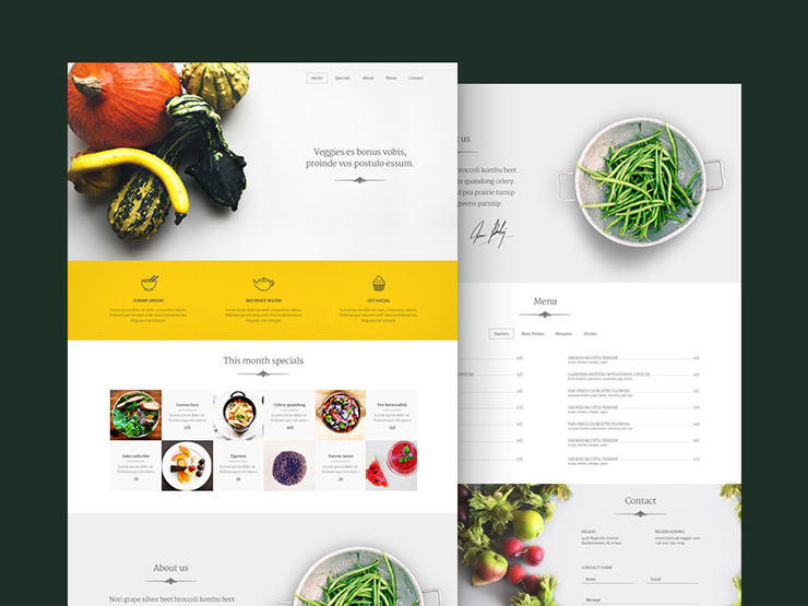 Veggie Free Psd Template