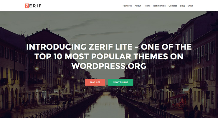 Zerif Lite Just Another Awesome WordPress Theme by Themesile